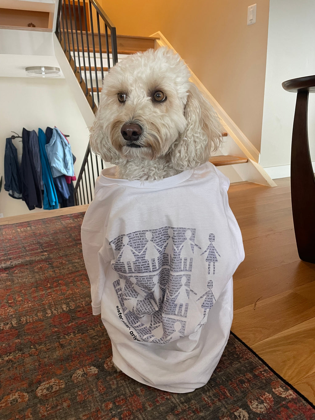 sister sister paper doll chain unisex crewneck t-shirt